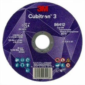DISCO 3M CUBITRON 3 DE CORTE Ø125x1x22,23mm ref. 86647