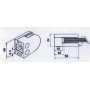 PINZA DE ACERO INOXIDABLE AISI 304 PARA CRISTAL DE 8 y 10mm PARA COLOCAR EN TUBO REDONDO.
