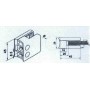 PINZA DE ACERO INOXIDABLE IQ CUADRADA PARA CRISTAL DE 8/10mm ref. IQ45X45/304