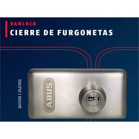 CERRADURA ABUS 242/100 PARA FURGONETAS (2uds con llaves iguales)