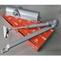 CIERRAPUERTAS CISA C1456 FUERZA 2-4 COLOR PLATA CON BRAZO RETENEDOR
