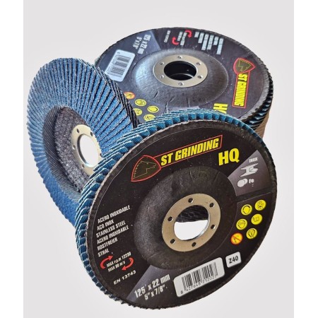 DISCO STAYER LÁMINAS HQ INOX Ø125 gr. 40 ref. 9.218