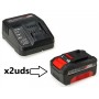 AMOLADORA 18V EINHELL TP-AG 18/125 CE Q Li 2x4Ah + BOLSA HERRAMIENTAS ref. 5120233042