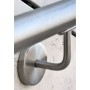 SOPORTE EN ACERO INOXIDABLE PARA PASAMANOS DE TUBO Ø42 CON EMBELLECEDOR ref. E0228