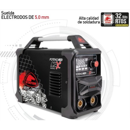 GRUPO INVERTER STAYER POTENZA MAX 200 DIGITAL 200Amp 60% + MALETÍN