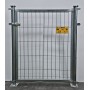 PUERTA METÁLICA PARA CERRAMIENTO MODELO 2022 DE 0,80 X 1 METRO CINCADA CON PLACAS DE ANCLAJE