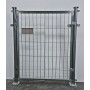 PUERTA METÁLICA PARA CERRAMIENTO MODELO 2022 DE 0,80 X 1 METRO CINCADA CON PLACAS DE ANCLAJE