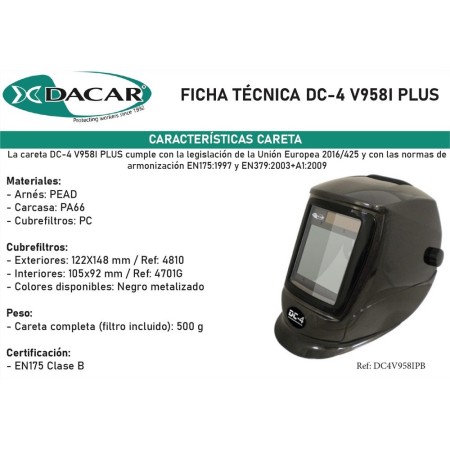 PANTALLA AUTOMÁTICA DACAR DC-4 XXL   ref. DC4V958IPB