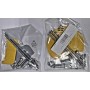 KIT DE HERRAJES PARA CERRADURA DE SEGURIDAD UFO ref. 80GRPIAFI86 + 80grCONCU86