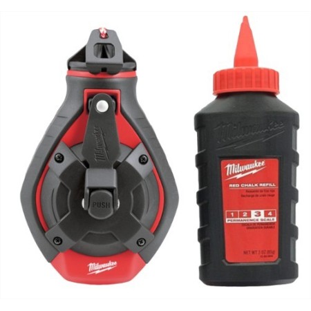 TIRALÍNEAS MILWAUKEE DE CUERDA FINA Y POLVO ROJO ref. 4932498390