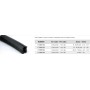 GOMA PARA CRISTAL 8-10,76mm PARA TUBO RANURADO INOXIDABLE ref. E1999100 (metro lineal)