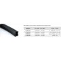 GOMA PARA CRISTAL 12-16,76mm PARA TUBO RANURADO INOXIDABLE ref. E1999200 (metro lineal)