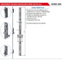 CERRADURA DE  EMBUTIR CVL DE 3 PUNTOS ENTRADA DE 35mm ref. 296/38/6L