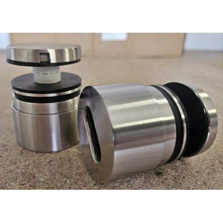 BOTÓN DE Ø50mm INOXIDABLE SATINADO PARA CRISTAL ref. SS-1316