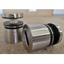 BOTÓN DE Ø50mm INOXIDABLE SATINADO PARA CRISTAL ref. SS-1316