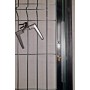 PUERTA METÁLICA PARA CERRAMIENTO DE VALLA PLEGADA 0,80 X1,5METRO CINCADA CON PLACAS APERTURA IZQUIER