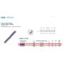 VARILLA INOXIDABLE DE DOBLE ROSCA M-8 IZDA/DCHA ROANDI ref. 716160608