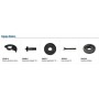 AMOLADORA ELÉCTRICA DE Ø125mm MAKITA GA5040R DE 1100W + NAVAJA MULTIUSOS