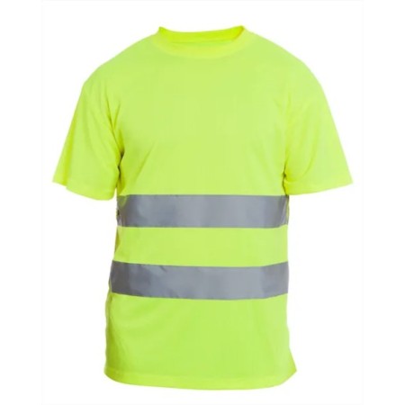 CAMISETA ALTA VISIBILIDAD BÁSICA TB BARREL AMARILLO FLÚOR Talla M