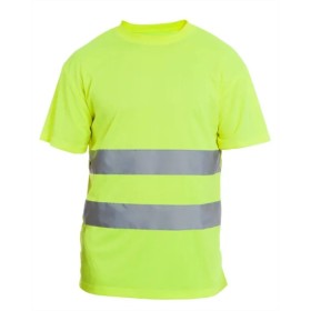 CAMISETA ALTA VISIBILIDAD BÁSICA TB BARREL AMARILLO FLÚOR Talla L
