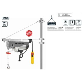 POLIPASTO ELÉCTRICO SAANTOOLS 125-250Kg ref. GTGP125250