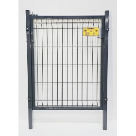 PUERTA MET. PARA CERRAMIENTO DE VALLA PLEGADA 0,80 X 1,20 METROS LACADA GRIS 7016