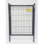 PUERTA MET. PARA CERRAMIENTO DE VALLA PLEGADA 0,80 X 1,20 METROS LACADA GRIS 7016