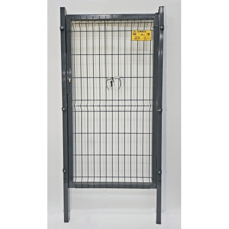 PUERTA MET. PARA CERRAMIENTO DE VALLA PLEGADA 0,80 X 1,50 METROS LACADA GRIS 7016
