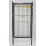 PUERTA MET. PARA CERRAMIENTO DE VALLA PLEGADA 0,80 X 1,50 METROS LACADA GRIS 7016
