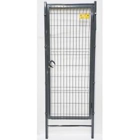 PUERTA MET. PARA CERRAMIENTO DE VALLA PLEGADA 0,80 X 2,00 METROS LACADA GRIS 7016