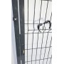 PUERTA MET. PARA CERRAMIENTO DE VALLA PLEGADA 0,80 X 1,50 METROS GRIS 7016 CON PLACAS DE ANCLAJE