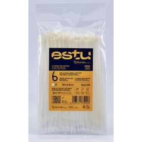 BRIDA ESTU by BIANDITZ BLANCA DE 150x2,8mm (100uds) ref. 233000