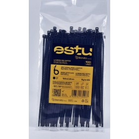 BRIDA ESTU by BIANDITZ NEGRA DE 150x2,8mm (100uds) 233003
