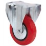 RUEDA ALEX Ø60mm 50Kg FIJA POLIURETANO ROJO ref. 2-4338