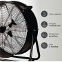 VENTILADOR DE SUELO GSC BAMPA Ø70cm 250W NEGRO ref. 005000746