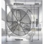 VENTILADOR DE SUELO GSC BAMPA Ø70cm 250W NEGRO ref. 005000746