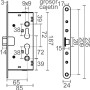 CERRADURA MICEL PARA PUERTA CORTAFUEGOS Y ANTIPANICO Ref. 10772