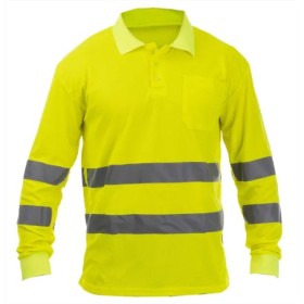 POLO TB RIVER ALTA VISIBILIDAD AMARILLO FLÚOR+2 BANDAS TALLA XL
