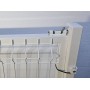PUERTA METÁLICA PARA VALLA PLEGADA 0,80X1,2 METRO LACADA BLANCO CON PLACAS ( IZQUIERDAS )