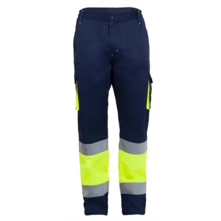 PANTALÓN TB KING ALTA VISIBILIDAD AMARILLO FLÚOR+2 BANDAS TALLA XL