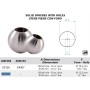 REMATE DE BOLA EN ACERO INOXIDABLE PARA VARILLA DE 12mm ref. E01261