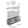 PERFIL GLASS-U P3 PARA CRISTAL DE 8+8mm (KIT DE 3m)