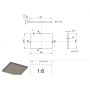 PASAMONEDAS DE CORREDERA DE 477x370x70mm INOX AISI 304