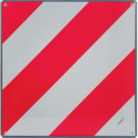 PLACA PARA SEÑALIZACION DE CARGA SALIENTE HOMOLOCADA DE 500x500mm.
