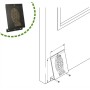 PISON CHAPA NEGRO AMIG PARA PUERTA DE 147x98x3mm rf.23957