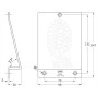 PISON CHAPA NEGRO AMIG PARA PUERTA DE 147x98x3mm rf.23957