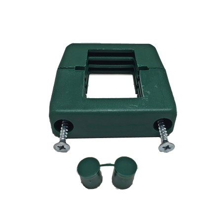 ABRAZADERA VERDE PARA TUBO 60 X 40 DE VALLA PLEGADA,(GC) PARA CERRAMIENTO VERDE