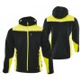 CHAQUETA SOFTSHELL GAHIBRE COMFORT PLUS NEGRA/AMARILLA Talla L