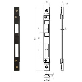 CERRADERO REGULABLE ILARGI CR-2410 PARA CERRADURAS 2410/16/14 CERRADERO REGULABLE ILARGI CR-2410 PARA CERRADURAS 2410/16/14
