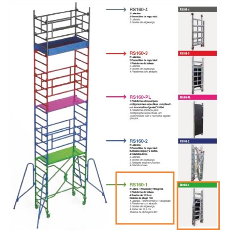 ANDAMIO FARAONE RÁPIDO SUPER 160 MÓDULO BASE ref. RS160-1